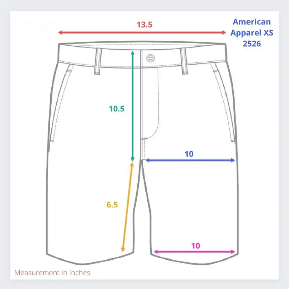 American Apparel Striped Swim Trunks SIZE XS Yellow Blue Board Shorts USA